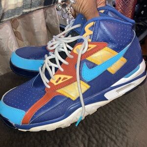 Nike Air Trainer SC Sz 8 LA Rams Navy Blue Yellow Gold Blue Fury Bo Jackson